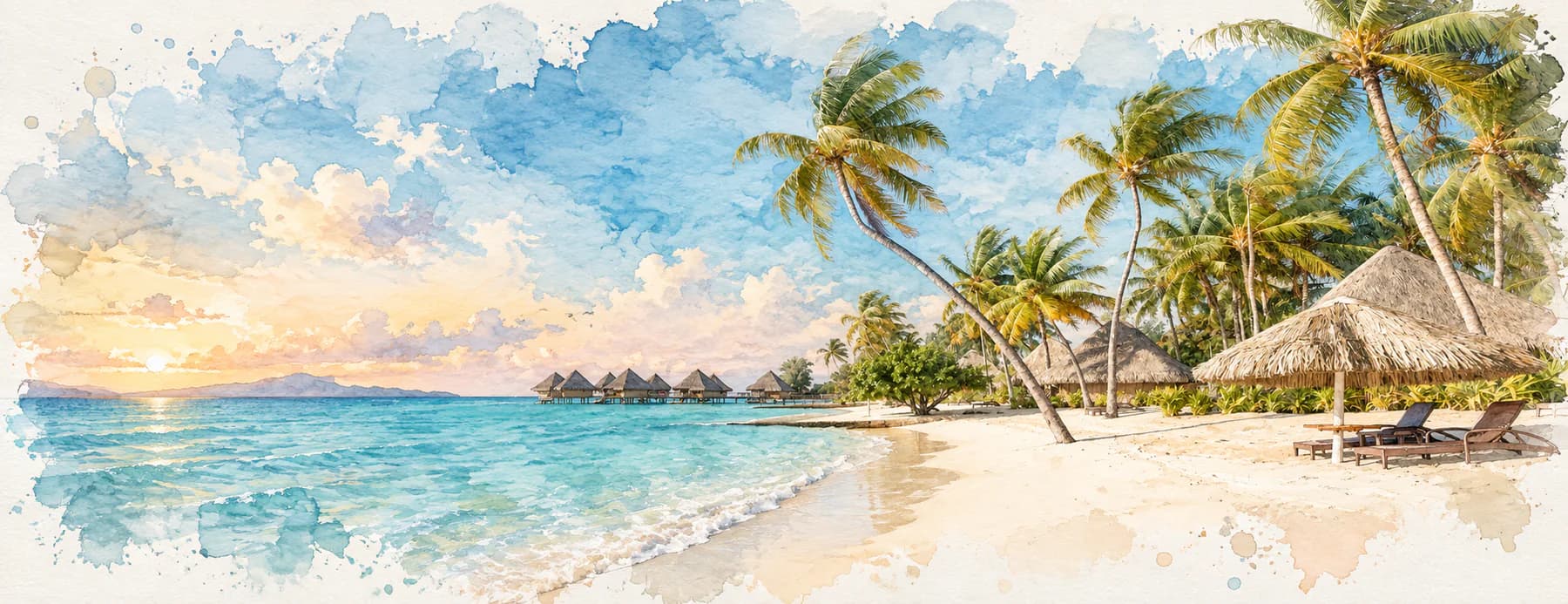 Voyage spirituel et découverte sur une plage tropicale