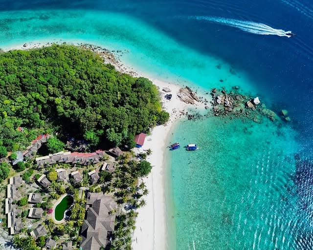 Îles Perhentian vues du ciel